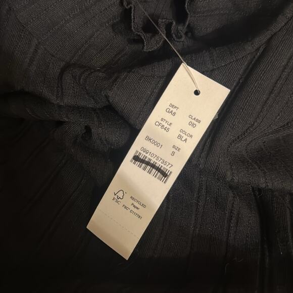J. Crew Pointelle knit turtleneck Size CF645 Size S Black - Picture 3 of 4